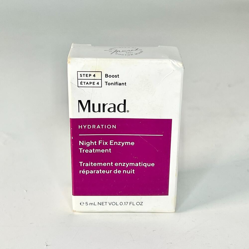 Murad Step 4 Boost Hydration Night Fix Hydration Treatment Travel .17 oz 5ml NIB